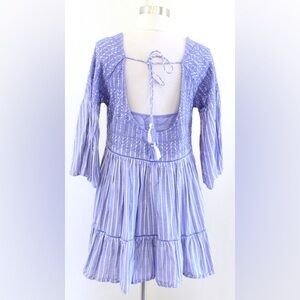 Free People Lavender Striped Boho Girls' Dress
